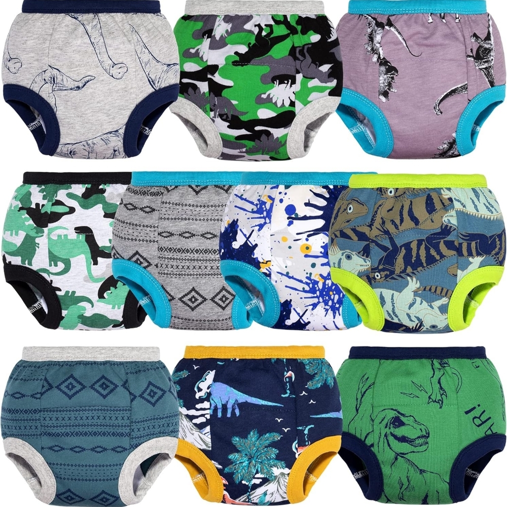 Toddler Potty Training Pants Baby Boys Cotton Underwear 10 Pack NEW